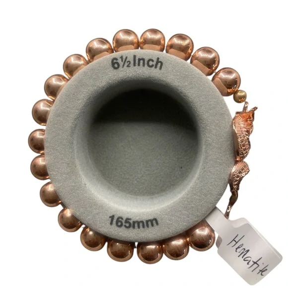 Rose Gold Hematite, Dragon,Stretch, Bracelet - Picture 3 of 6